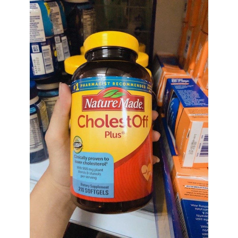 Viên giảm Cholesterol Nature Made CholestOff Plus 210 viên