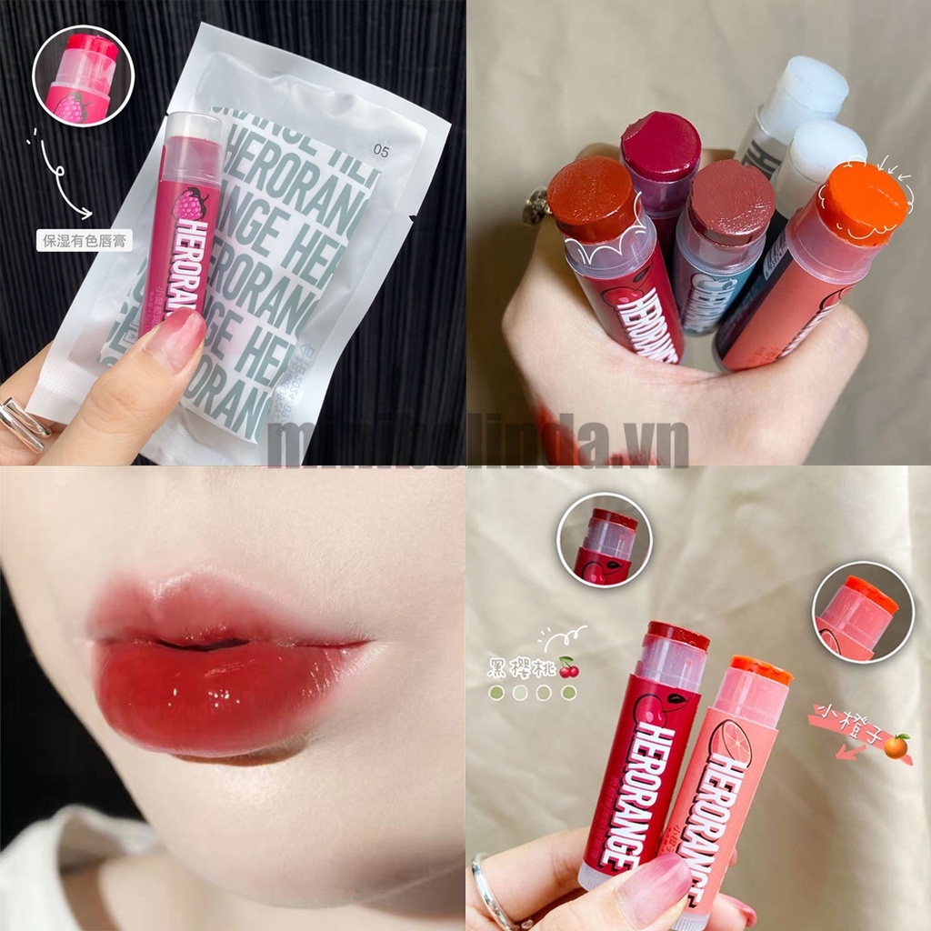 [Hàng mới về] Son dưỡng có màu HERORANGE dưỡng ẩm căng mọng mềm môi