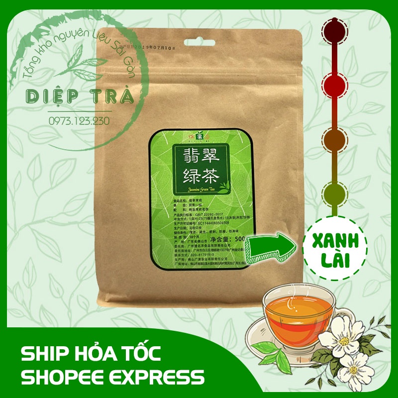 Trà xanh nhài HÀM HƯƠNG Binguodao 500gr