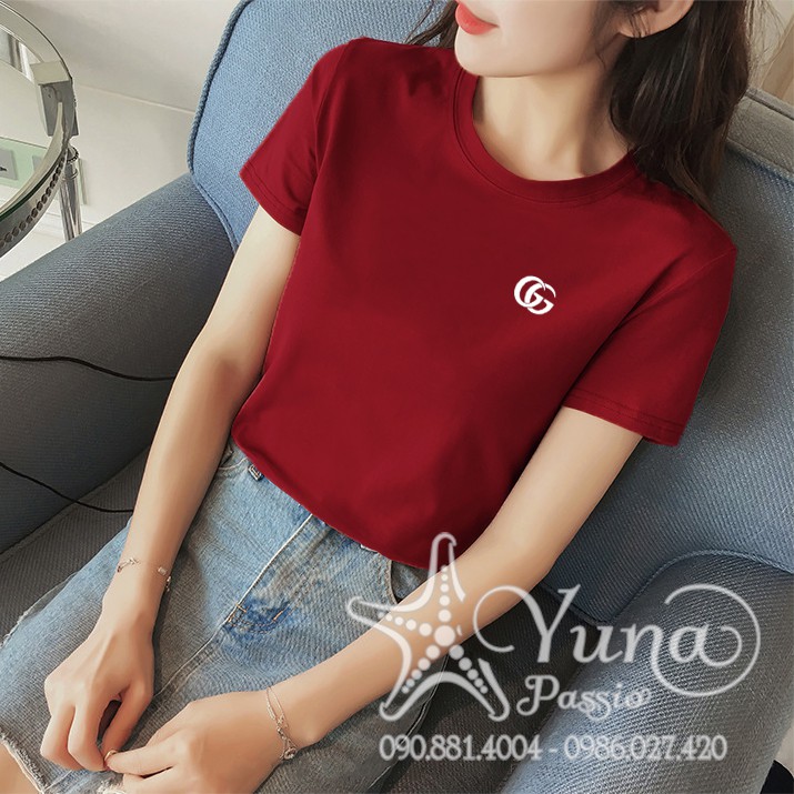 Áo Cotton Thun Thái Nhập Cao Cấp - ÁO THUN NỮ THÊU LOGO XỊN | BigBuy360 - bigbuy360.vn