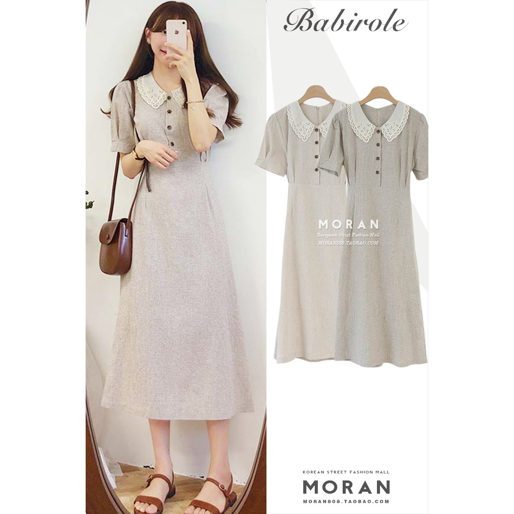 Váy MORAN cổ ren búp bê dáng xòe dài sang trọng (ORDER) | BigBuy360 - bigbuy360.vn