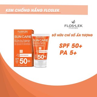 ✅ [CHÍNH HÃNG] Kem chống nắng lên tone Floslek Laboratorium Sun Care Oil Free Sun Protection Tinted Cream SPF50+ 500ml