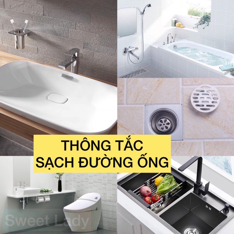 Bột Thông Cống Blue Cực Mạnh, Bồn Cầu, Đường Ống, Bồn Rửa Mặt - Bột Được Nhập Khẩu Hàn Quốc