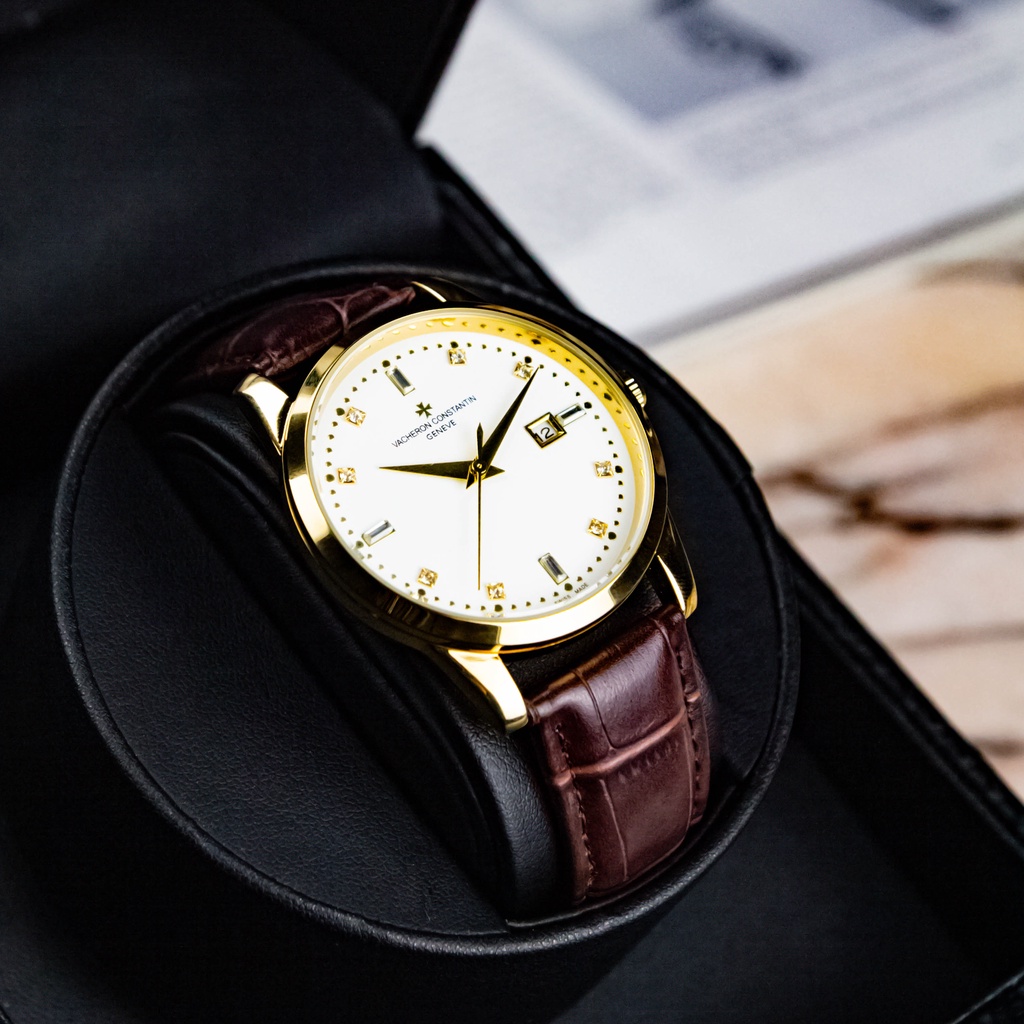 Đồng Hồ Nam dây da VA01 Dây Da Nâu Cao Cấp Mặt Kính Chống Xước, Chống Nước BH Hãng 12 Tháng | BigBuy360 - bigbuy360.vn