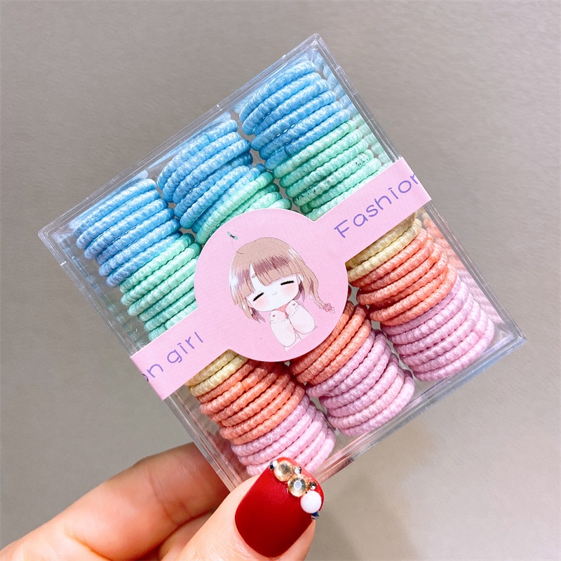 Dây Buộc Tóc Cao Su Co Giãn Kiểu Công Chúa Dễ Thương Cho Bé Gái