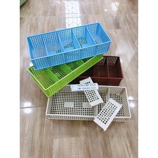 Combo 2 rổ chia ngăn linh hoạt