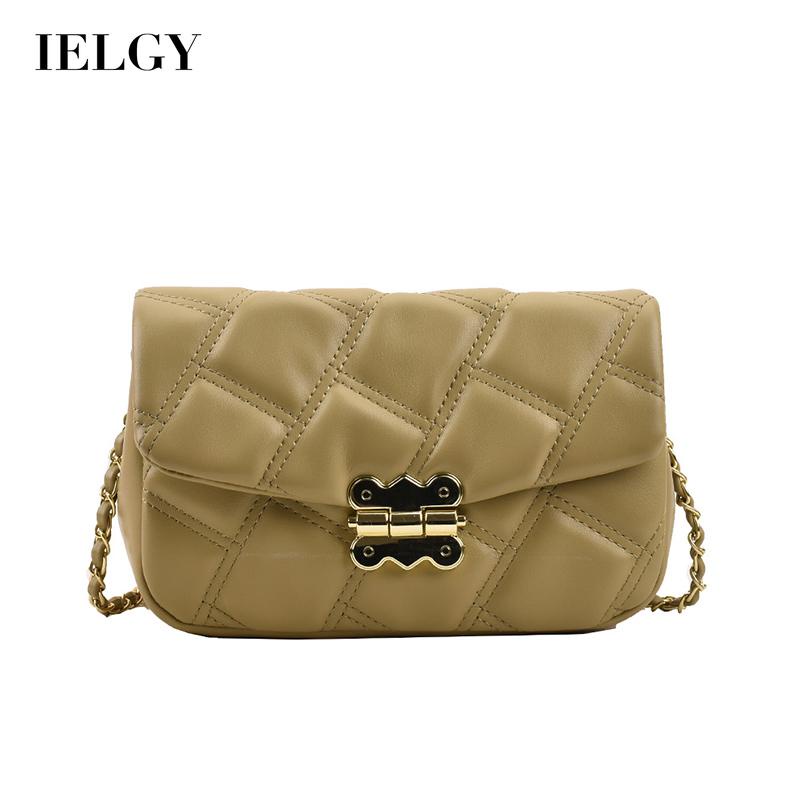 Túi đeo chéo dáng vuông nhỏ Ielgy đính hạt dễ phối đồ thời trang cho bạn gái