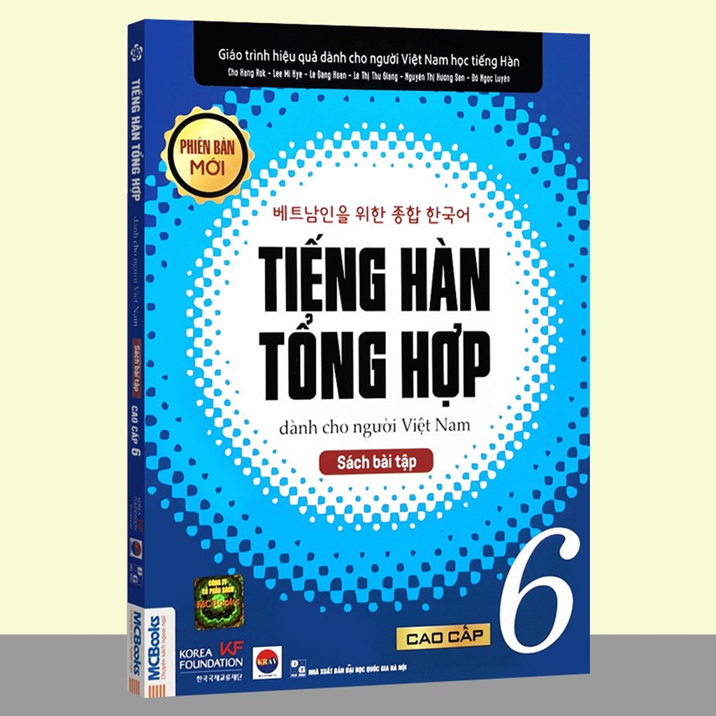 Sách - Giáo Trình Tiếng Hàn Tổng Hợp Dành Cho Người Việt Nam Cao Cấp 5 & 6 Phiên Bản Mới ( Lẻ Tùy Chọn + SBT )