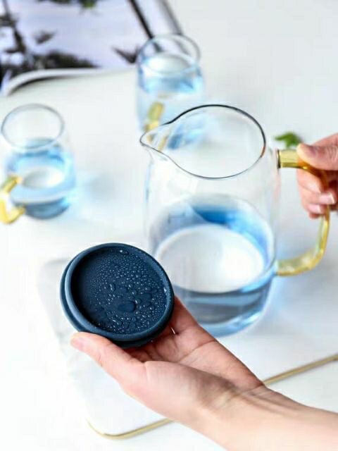 Bộ 1 Bình 6 Cốc Thuỷ Tinh Chịu Nhiệt Đổi Màu Nước Cao Cấp