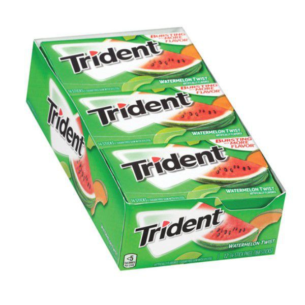 (4 vị) Kẹo gum Trident (14 viên - Sugarfree)