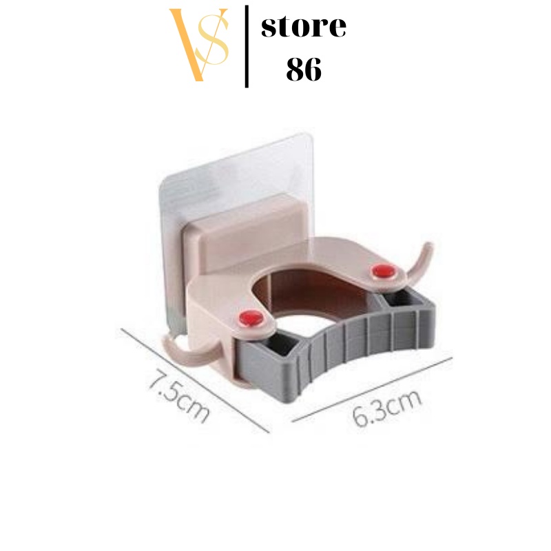 Giá gắn tường dùng để treo chổi/cây lau nhà tiện lợi cho nhà tắm / nhà bếp