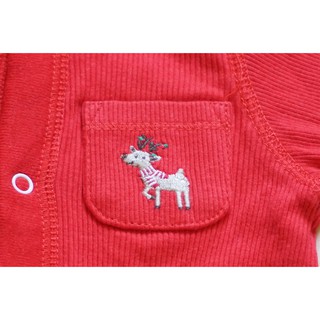 Áo liền quần len Carter 6M (5.5 – 7.5kg) Sleepsuit Giáng Sinh, Noel
