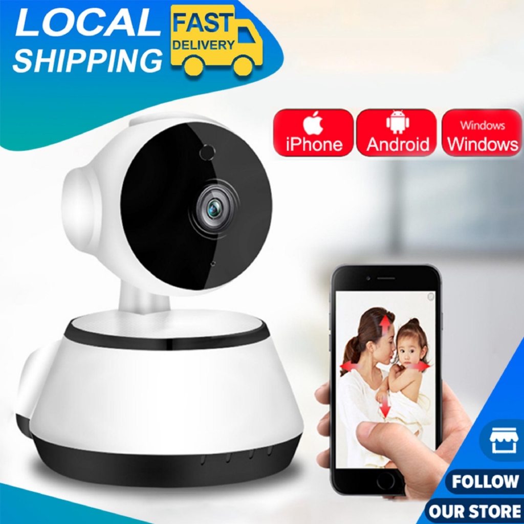 【Khuyến mãi】Camera IP Wifi giám sát ngày đêm V380 chuẩn HD,  chiều quay 360°, thiết kế kiểu robot nhỏ gọn [SXT1 | BigBuy360 - bigbuy360.vn