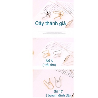 Bông tai kẹp vành kiểu 1 chiếc