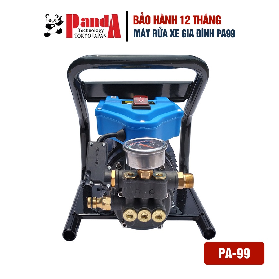 Máy Rửa Xe Panda PA99, Công suất 2200W, Khung thép, Motor to, Máy siêu bền