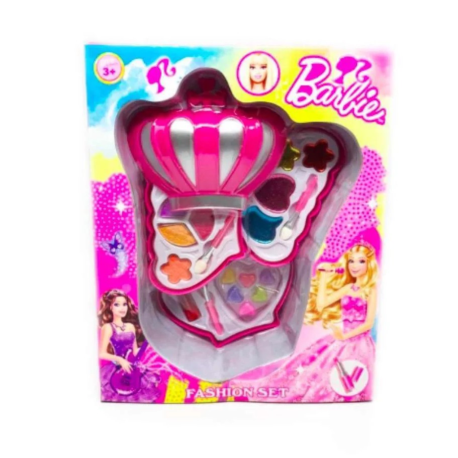 Bộ Đồ Chơi Trang Điểm Búp Bê Barbie 3 Dễ Thương Cho Bé Gái