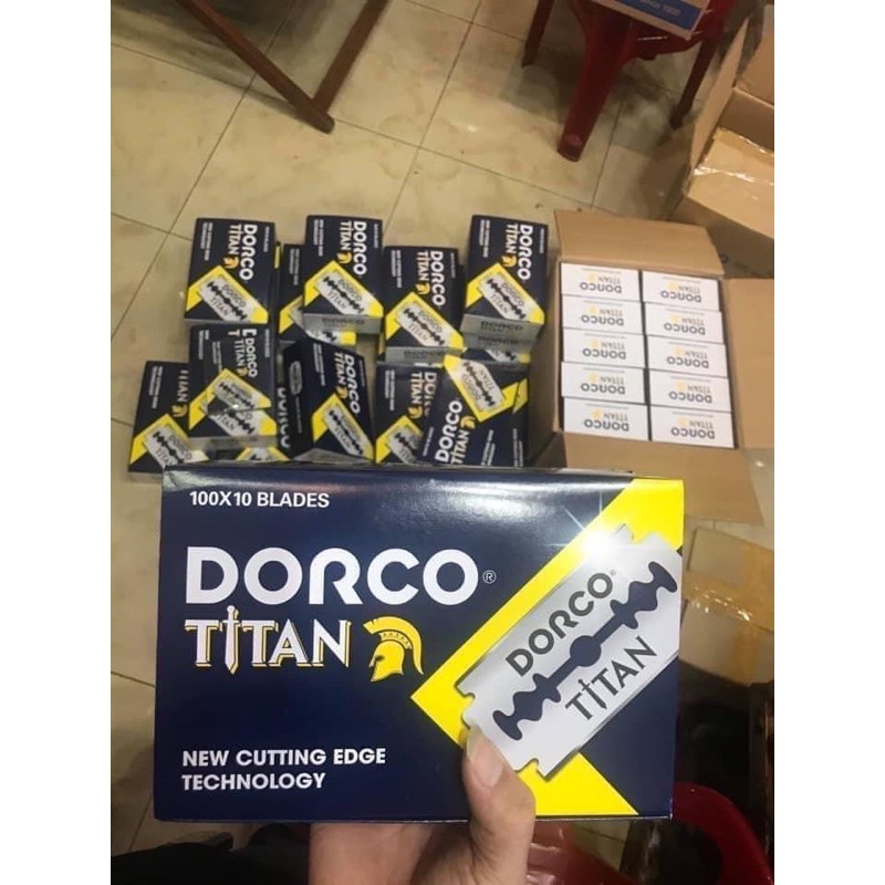 Dao lam Dorco Titan 100 lưỡi(10 hộp nhỏ)
