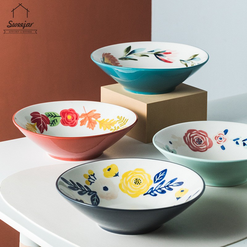 Bát đựng thức ăn Sweejar cỡ lớn phong cách nhật bản tiện dụng 8.5 inch