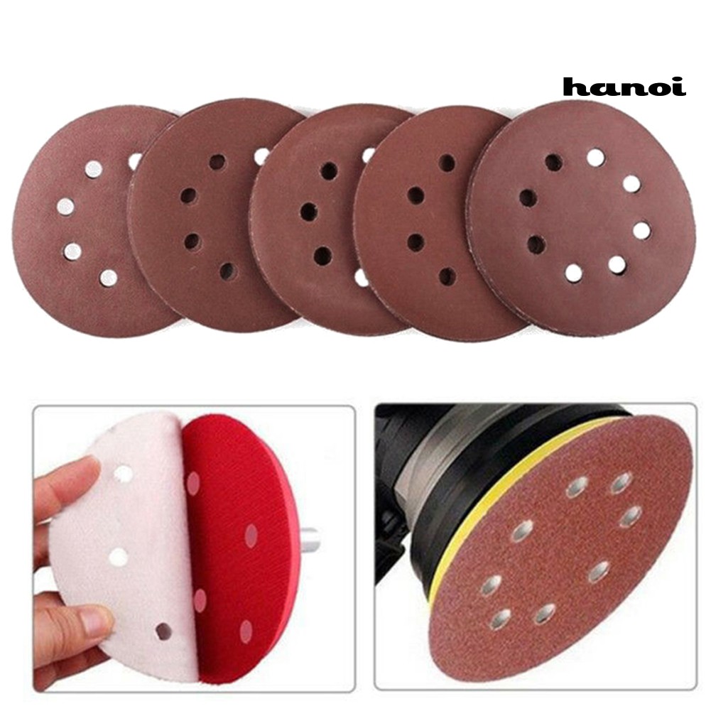 Set 10 Đĩa Chà Nhám 8 Lỗ Tiện Dụng