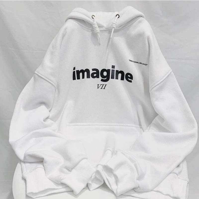 Áo Hoodie “ imagine “ chất Nỉ Bông mịn ấm form rộng Unisex Nam/ Nữ [Ảnh thât bởi Chilif] | BigBuy360 - bigbuy360.vn