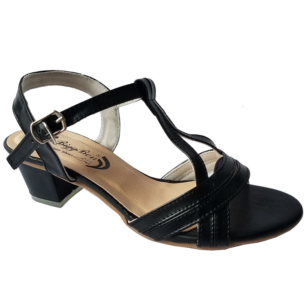 Giày sandal cao gót nữ BIGBEN cao 3 phân GCG88