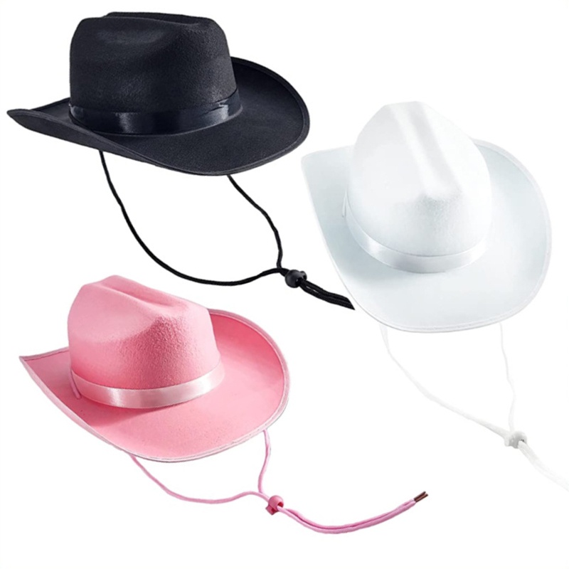 Mũ Fedora Vải Nỉ Màu Sắc Trơn Phong Cách Cao Bồi Cổ Điển Dành Cho Nam Nữ