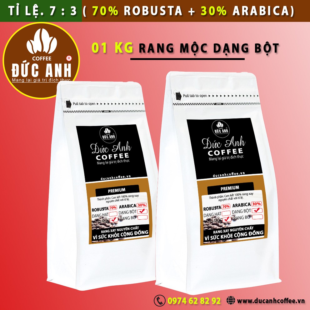 [TỈ LỆ 7:3] - 500g cà phê rang xay nguyên chất PREMIUM tặng 1 PHIN pha cà phê khi mua 1KG - DUC ANH COFFEE