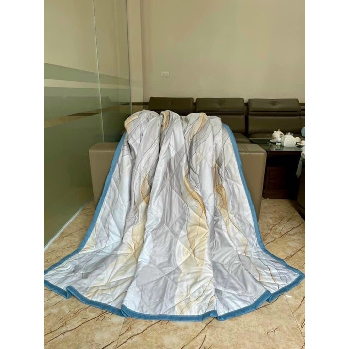 Chăn lụa Thái vải nhập cao cấp - Chăn hè chăn điều hòa được chọn màu siêu mát giường đôi 2m2 x 2m