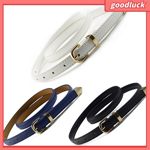 Dây Nịt Nữ, Bản Hẹp, Giả Da