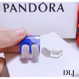 Bông tai chốt cài đính đá bạc ta