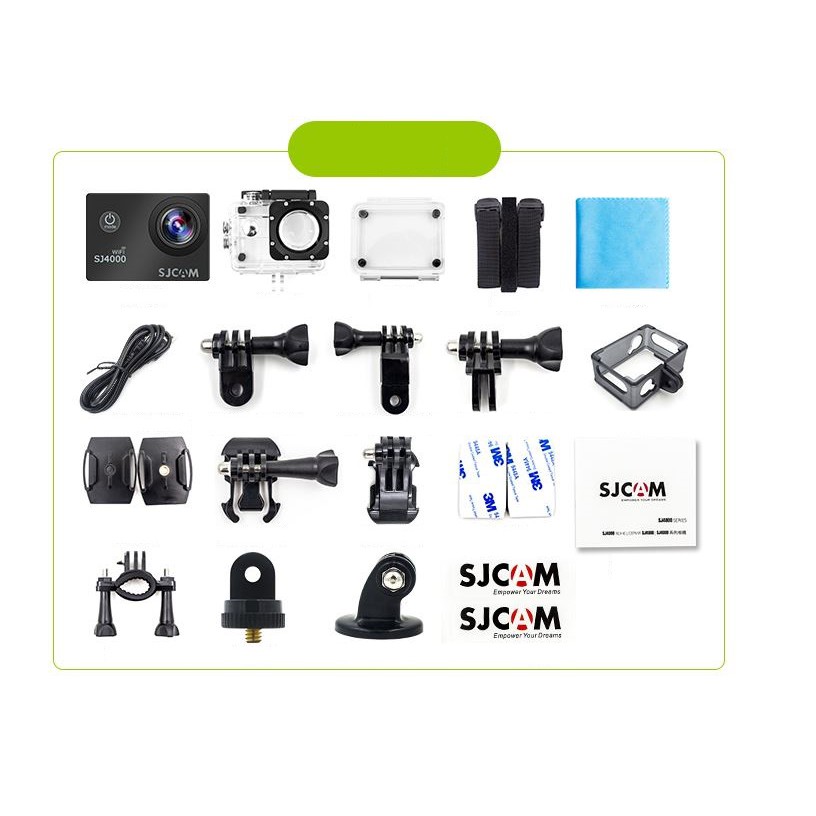 Camera SJCAM SJ4000 Wifi 12mp Full Hd 1080p Màn Hình 2 Inch – Tặng Thẻ 32gb | WebRaoVat - webraovat.net.vn