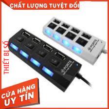 Freeship 50k Hub chia cổng USB thành 4 cổng có công tắc -DC308