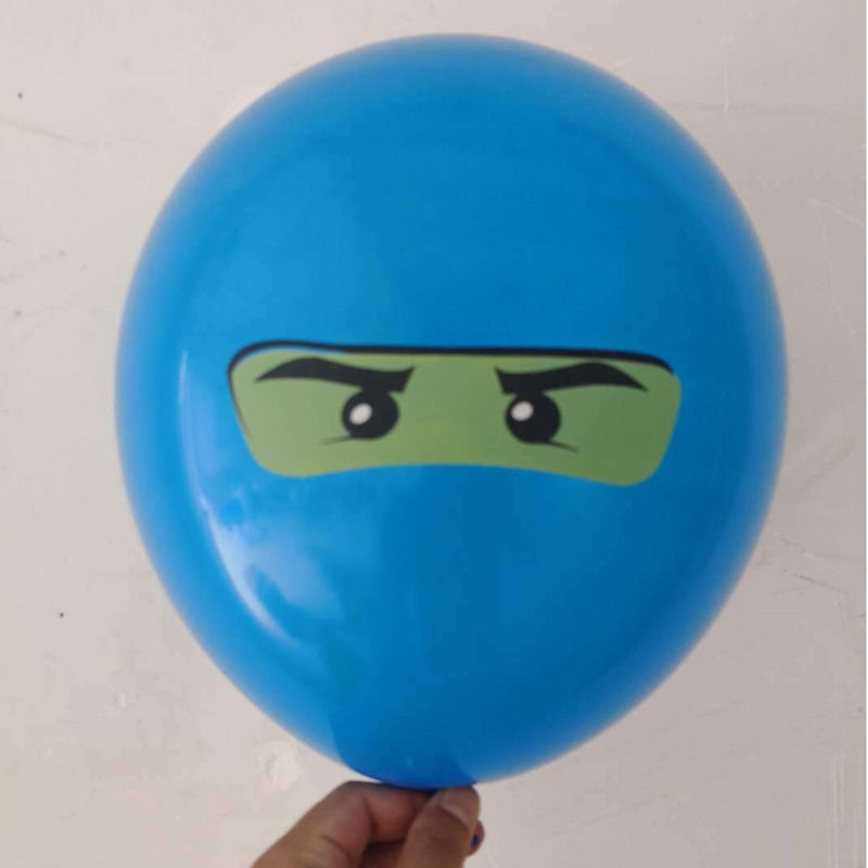 Mới Set 12 Bong Bóng Họa Tiết Ninjago Trang Trí Tiệc Sinh Nhật Cho Bé Mới
