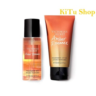 «Set Mini Tách Lẻ» 🎈 Xịt Thơm Body Mist Victoria’s Secret - AMBER ROMANCE 75ML ❃