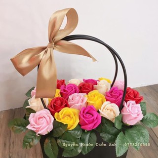 Giỏ hoa sáp thơm vĩnh cửu