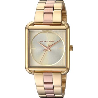 Đồng hồ nữ michael kors square dial two-tone mk3665