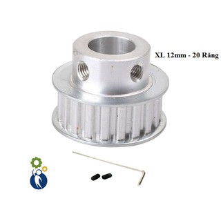 Buly, Puly, Pulley XL Trục 12mm - 20 Răng, sử dụng với dây đai XL