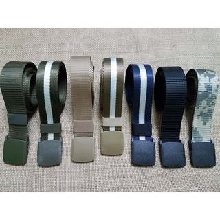 Dây thắt lưng vải mặt nịt bút nịt nhựa cho người dị ứng kim loại, đi máy bay qua máy quét kim loại