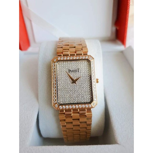 Đồng Hồ Nữ PG piaget mặt chữ nhật đính đá