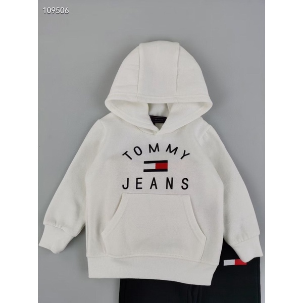 Bộ nỉ Tomy mũ trùm bé trai