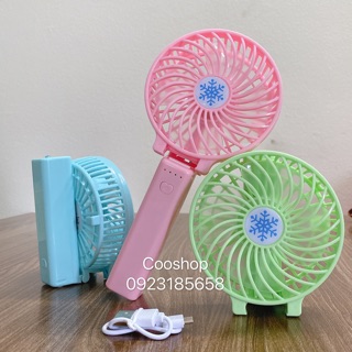 Quạt Mini Cầm Tay 4 Cánh Có Thể Gấp Gọn
