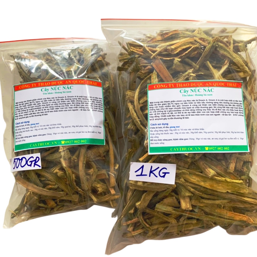 1KG Cây Núc Nác - Vỏ Núc Nác Khô (Nam Hoàng Bá) Hàng Sạch, Đẹp | Thảo Dược An Quốc Thái