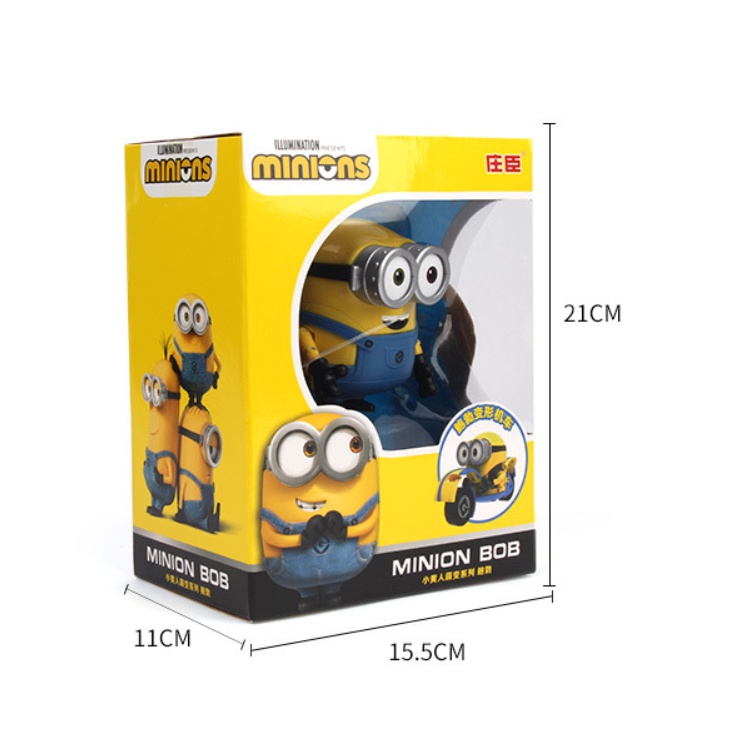 Đồ chơi Minions chính hãng Lắp Ghép, Bộ 3 Nhân Vật Hoạt Hình Kẻ Trộm Mặt Trăng, Full Box
