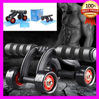 Con lăn tập bụng 4 bánh cao cấp [chính hãng]