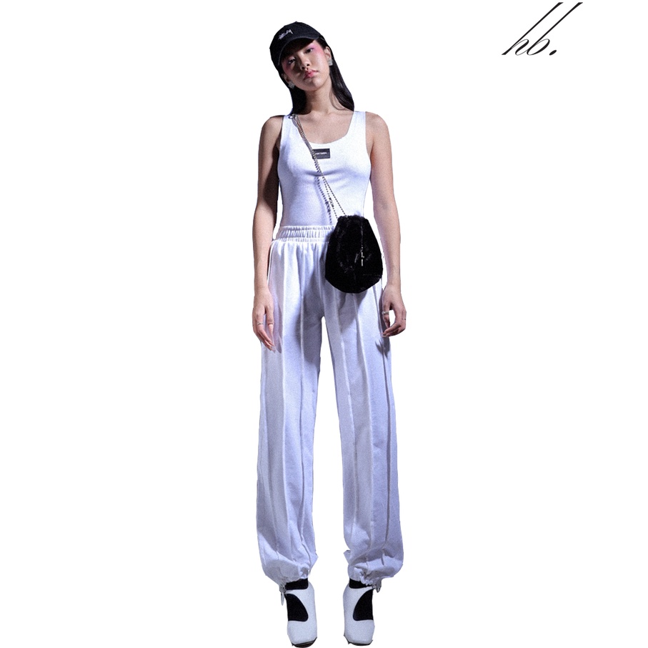 Quần Sweatpants HeartBurn trắng