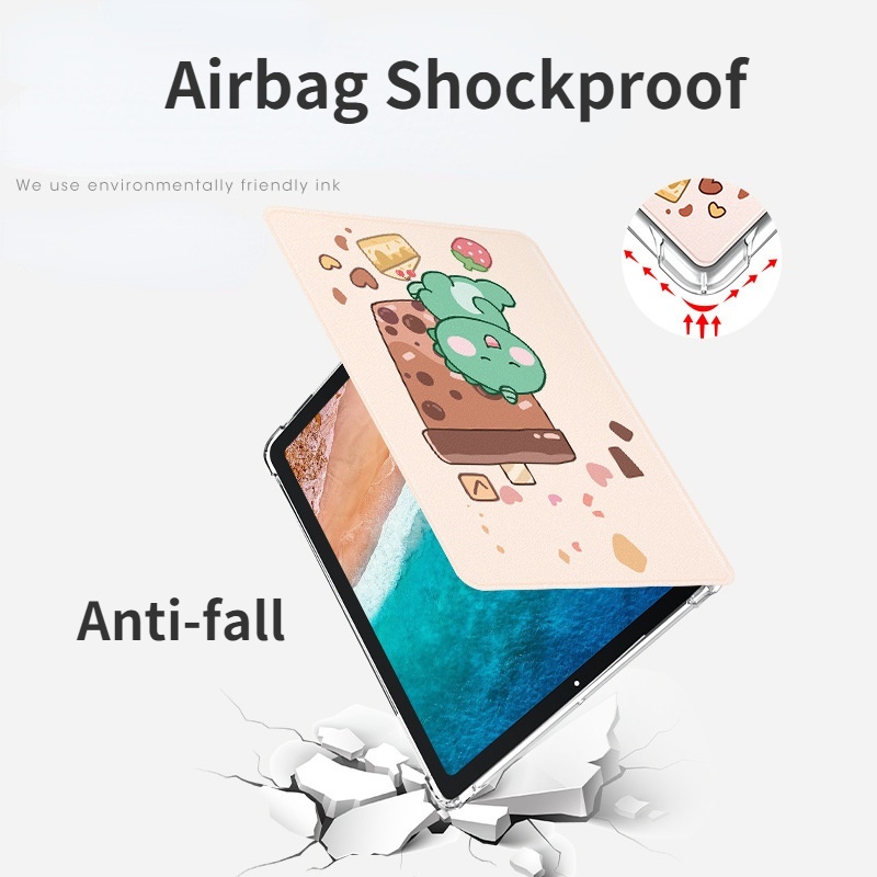 Bao Da Máy Tính Bảng Bằng Silicon TPU Mềm Siêu Mỏng Nắp Lật Chống Sốc Chống Rơi Cho Xiaomi Pad 5 Pro 5 11 Inch