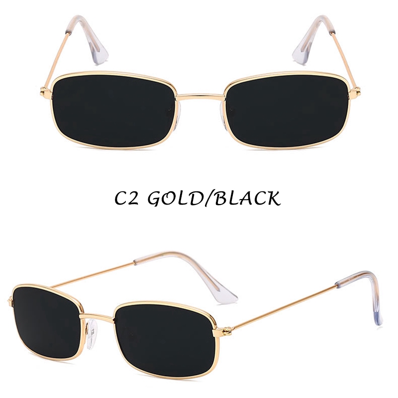 【HENGHA】【READY STOCK】Korean Design Retro Candy Color Small Metal Frame Sunglasses Women/Men