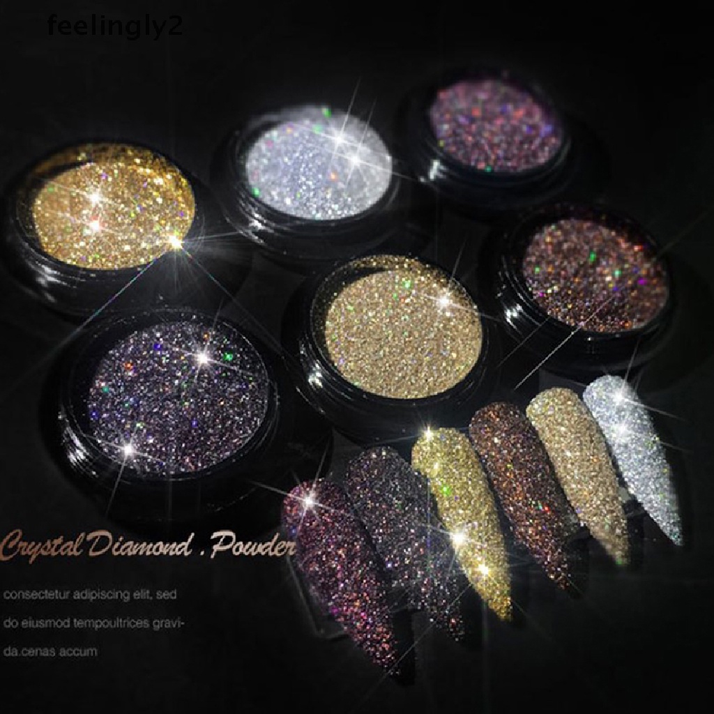 [Hàng mới về] Bột Pha Lê Điêu Khắc Trang Trí Móng Tay 3D Lấp Lánh