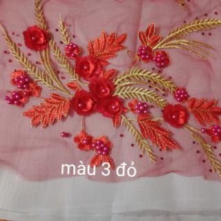 Hoa thêu 3D (giá 35k/1bông)