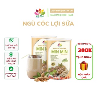 [COMBO 2 hộp] Ngũ cốc lợi sữa Min Min - Ngu coc loi sua - Bột ngũ cốc bà bầu MinMin Mẫu mới nhất 29 loại hạt (2 hộp)